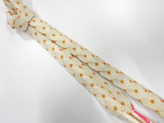 未使用品　正絹　手組帯締め